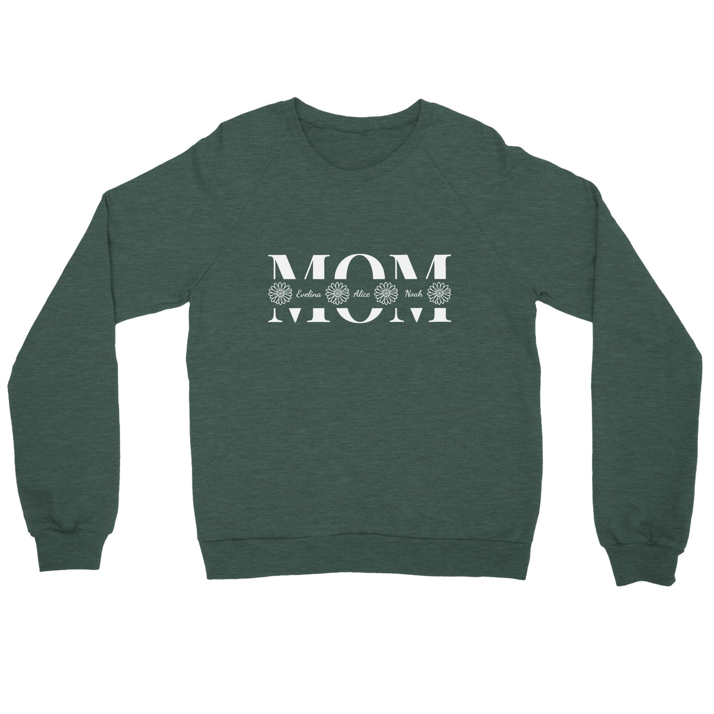 Personalized MOM Sweatshirt with Kids Names - Custom Mom Crewneck - Zoia Books