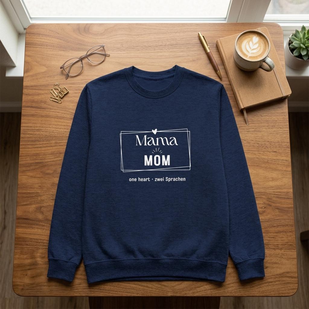 Bilingual "Mama • Mom" Sweatshirt - English & German Edition - Zoia Books