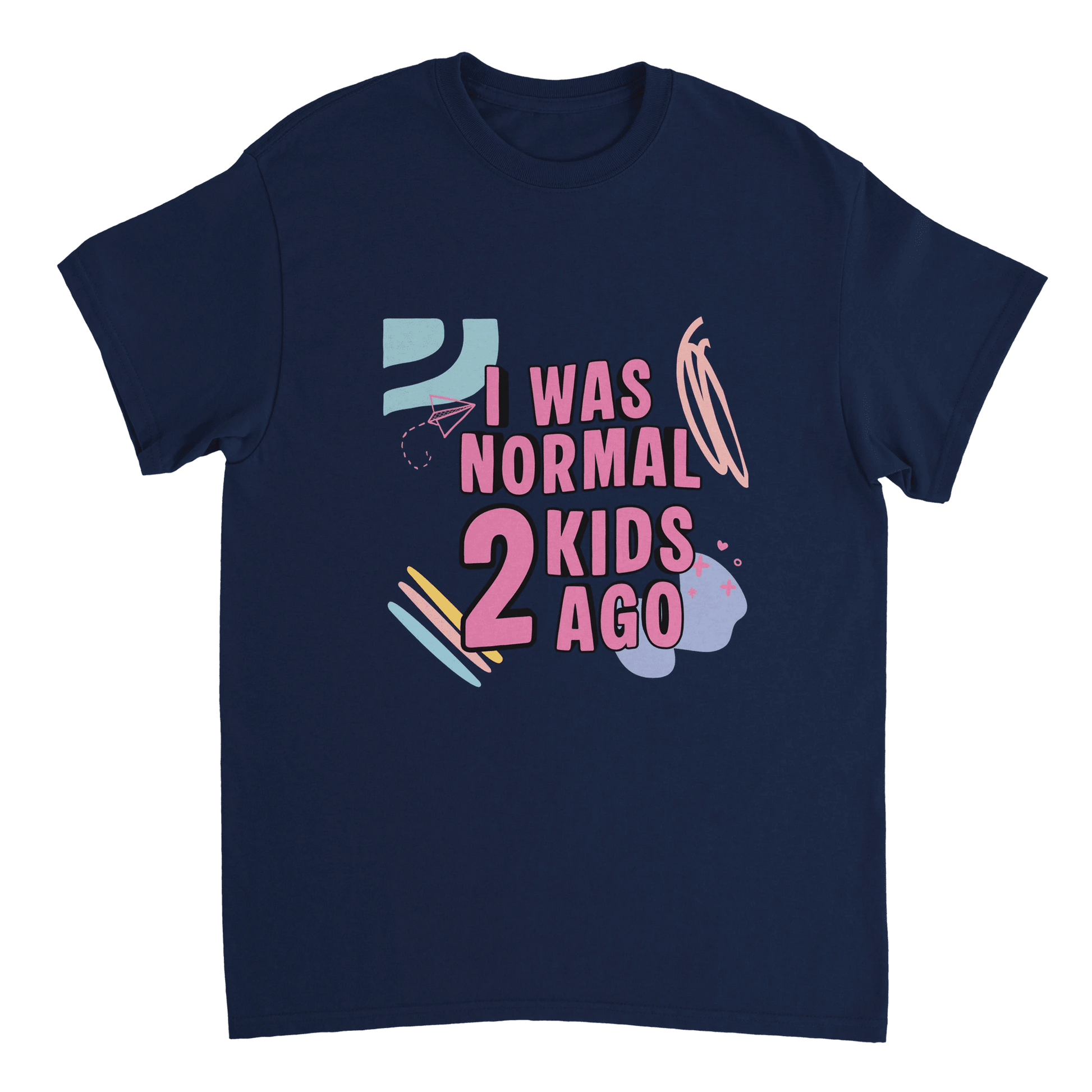 "I Was Normal 2 Kids Ago" Funny Vintage T-Shirt - Retro Tour Tee - Zoia Books