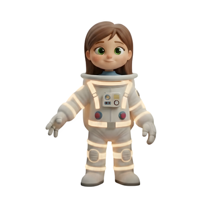 A girl with straight brown hair