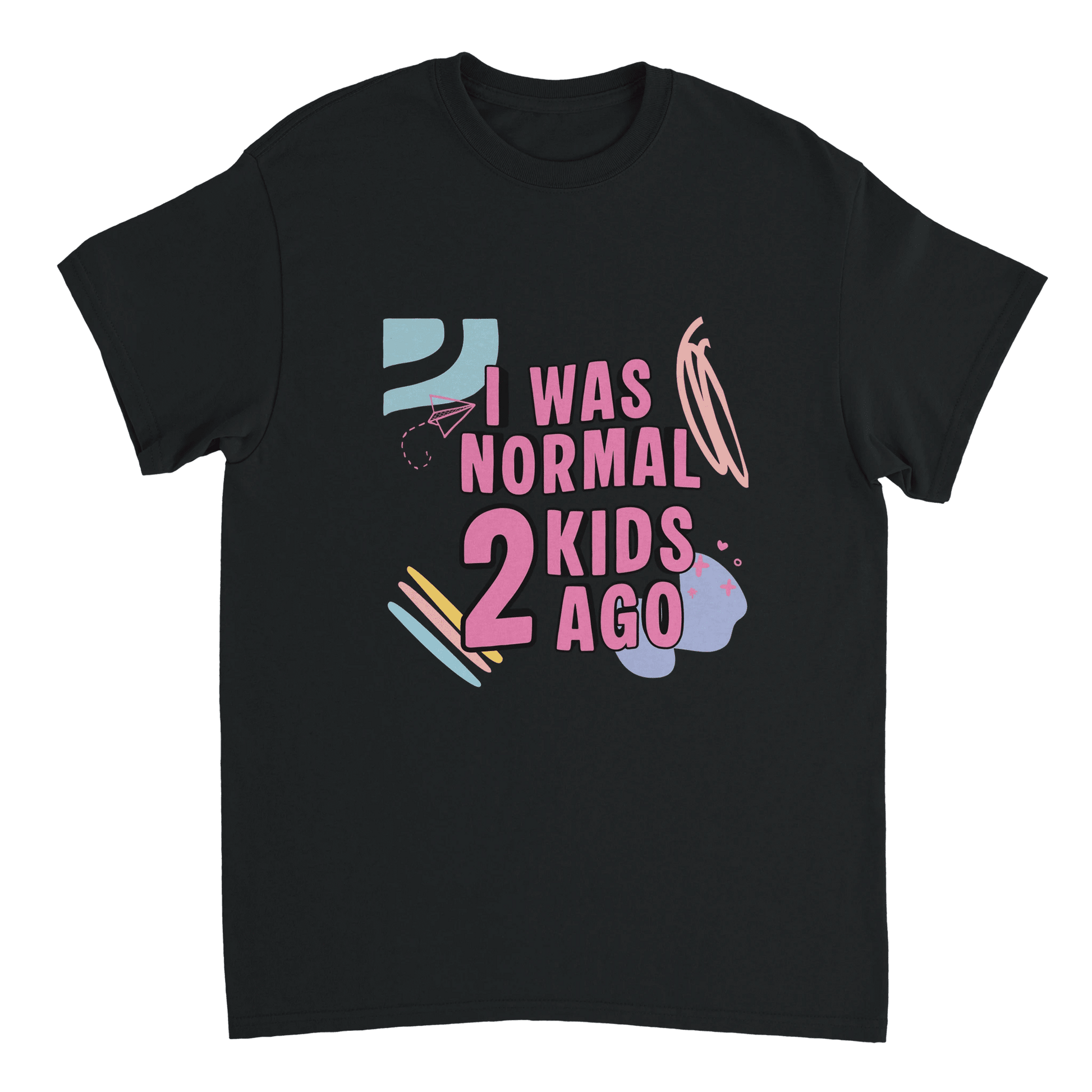 "I Was Normal 2 Kids Ago" Funny Vintage T-Shirt - Retro Tour Tee - Zoia Books