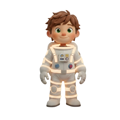 A boy with straight brown hair