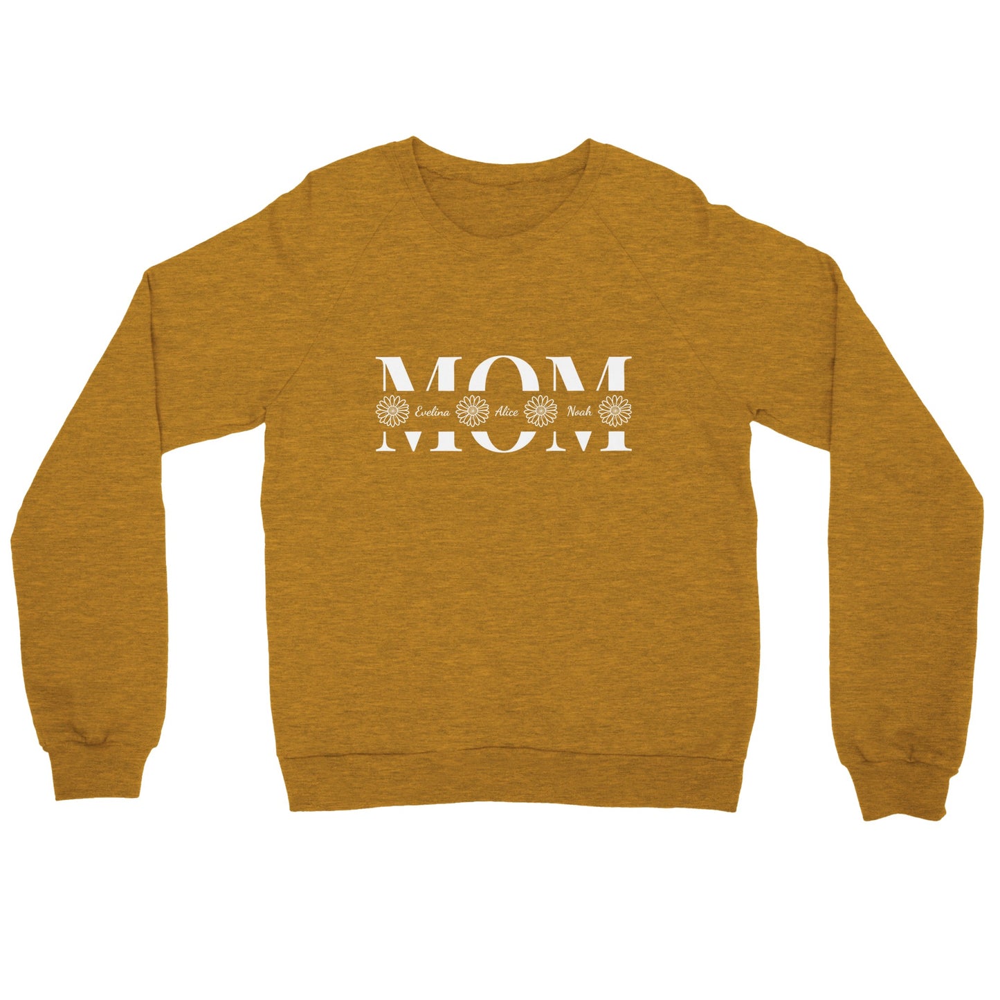 Personalized MOM Sweatshirt with Kids Names - Custom Mom Crewneck - Zoia Books