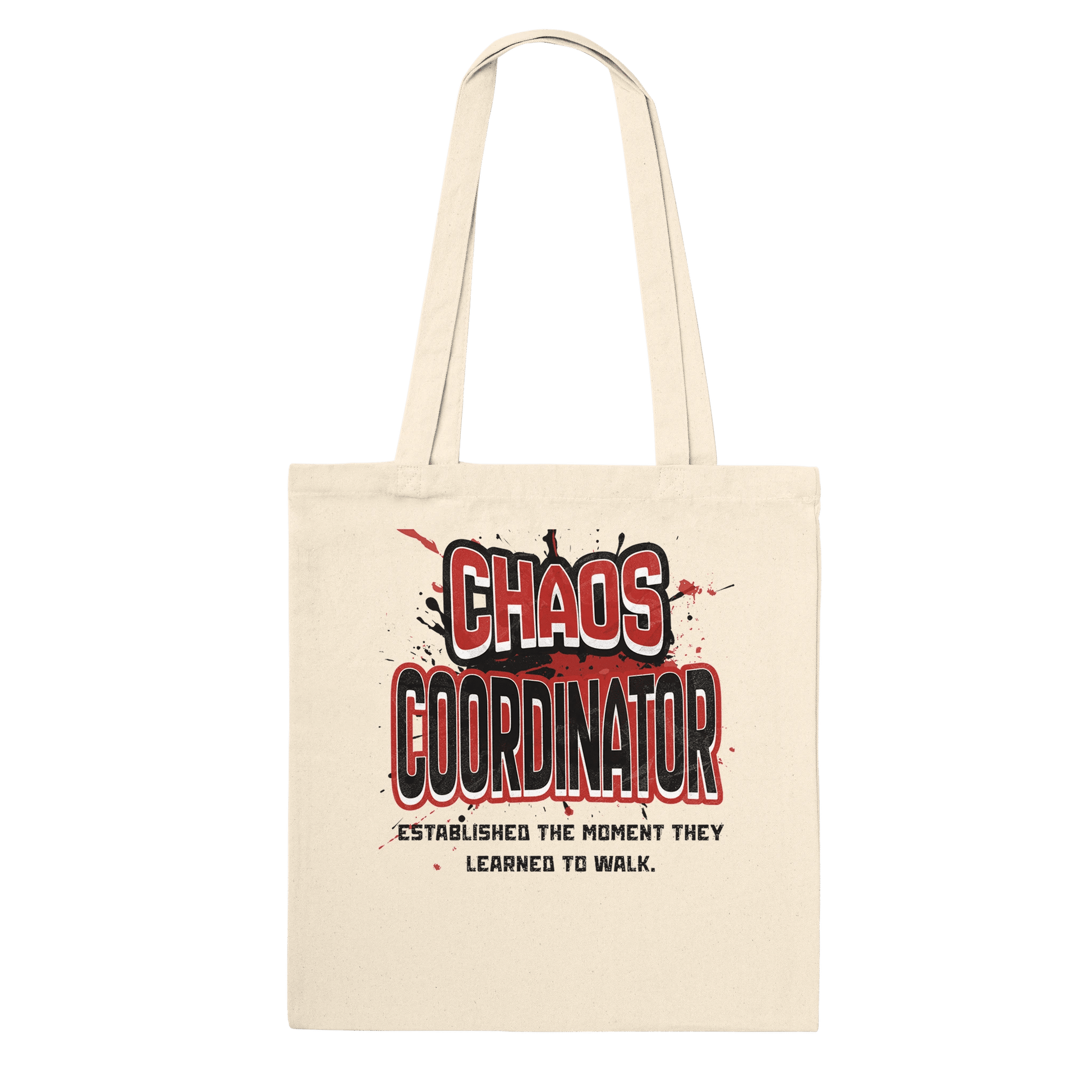 Chaos Coordinator Canvas Tote Bag - Funny Mom Gift, 90s Retro - Zoia Books
