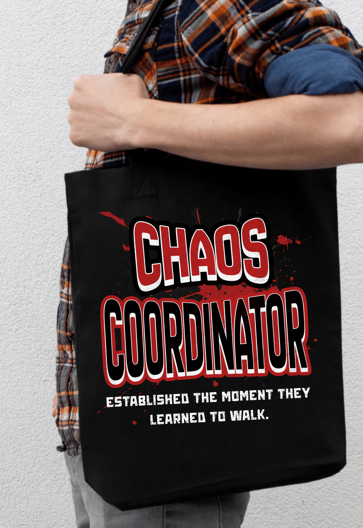 Chaos Coordinator Canvas Tote Bag - Funny Mom Gift, 90s Retro - Zoia Books