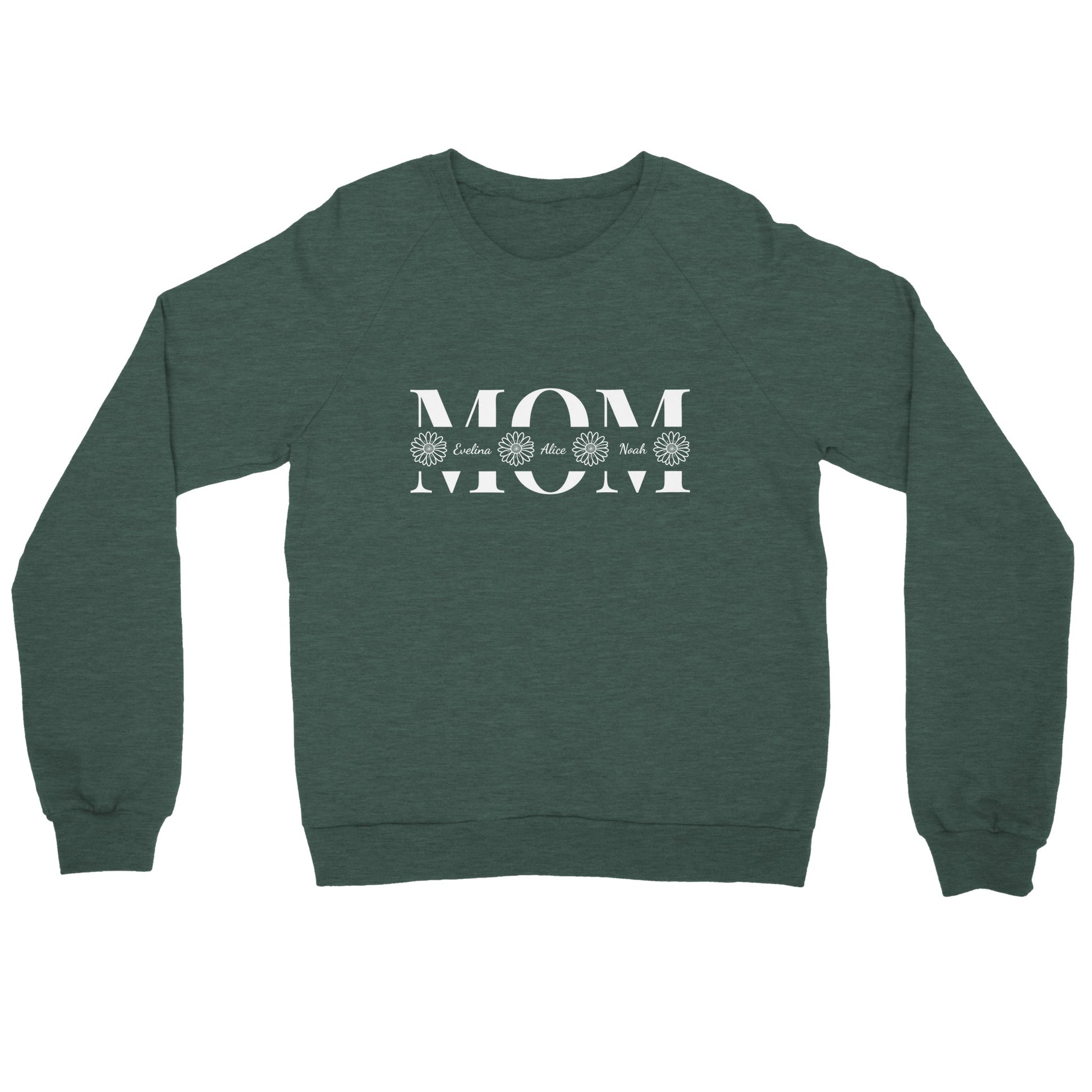 Personalized MOM Sweatshirt with Kids Names - Custom Mom Crewneck - Zoia Books