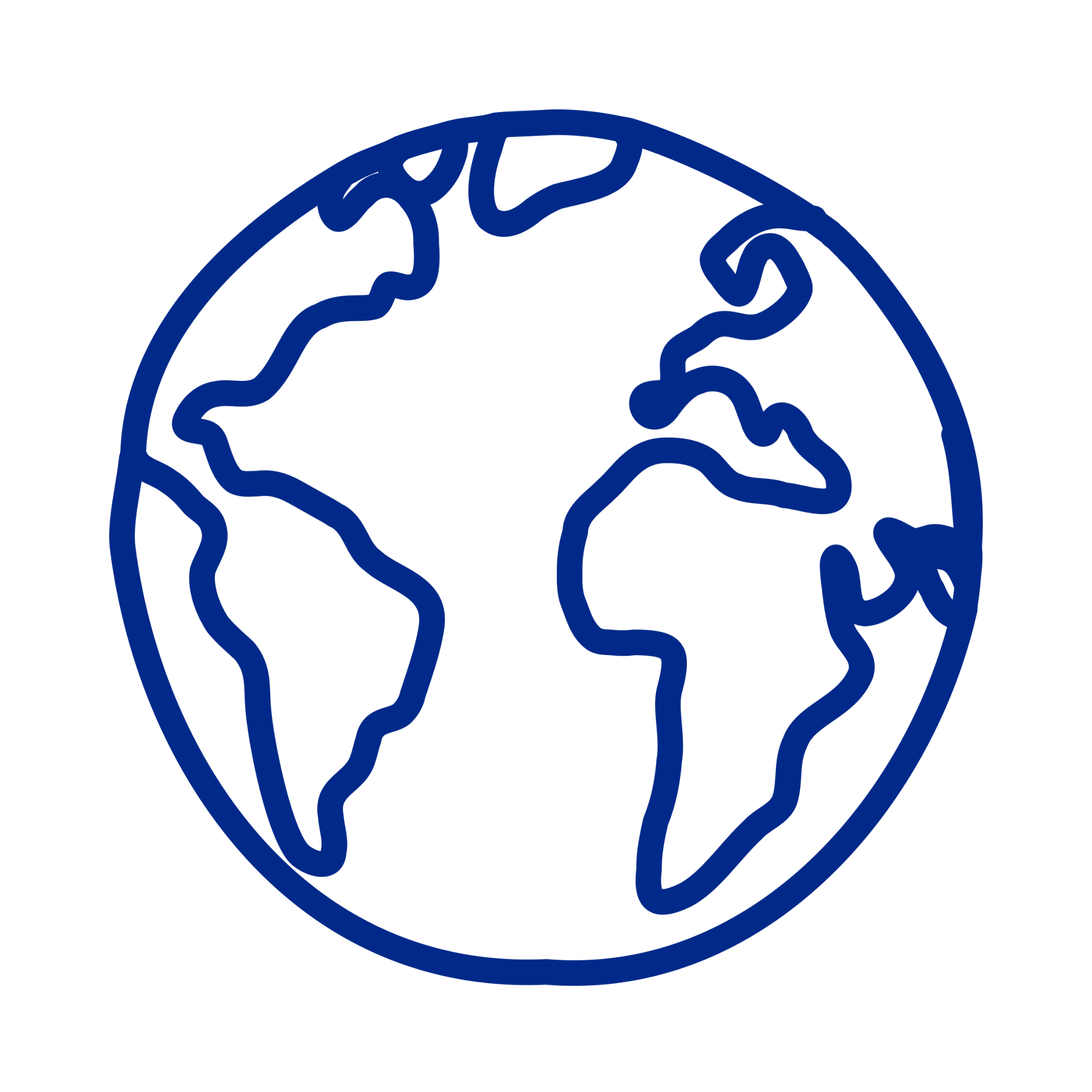 blue globe icon