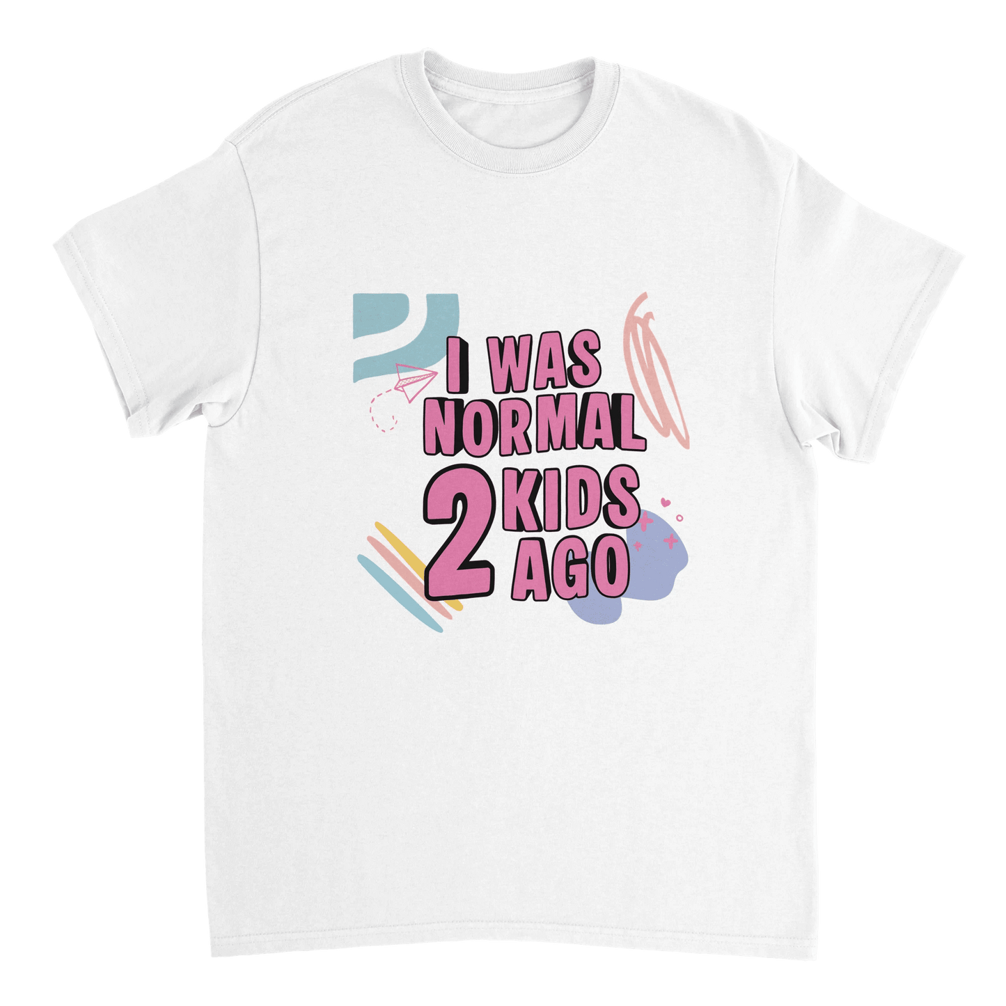 "I Was Normal 2 Kids Ago" Funny Vintage T-Shirt - Retro Tour Tee - Zoia Books