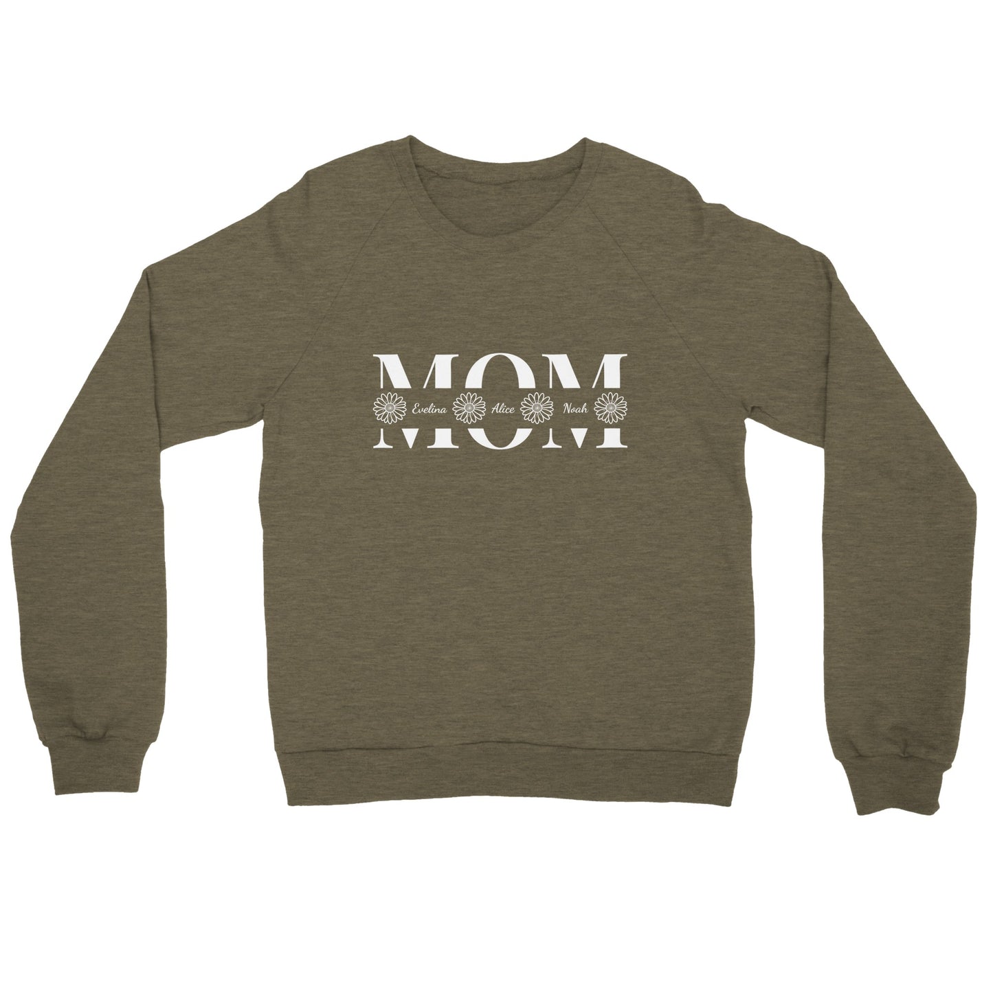 Personalized MOM Sweatshirt with Kids Names - Custom Mom Crewneck - Zoia Books