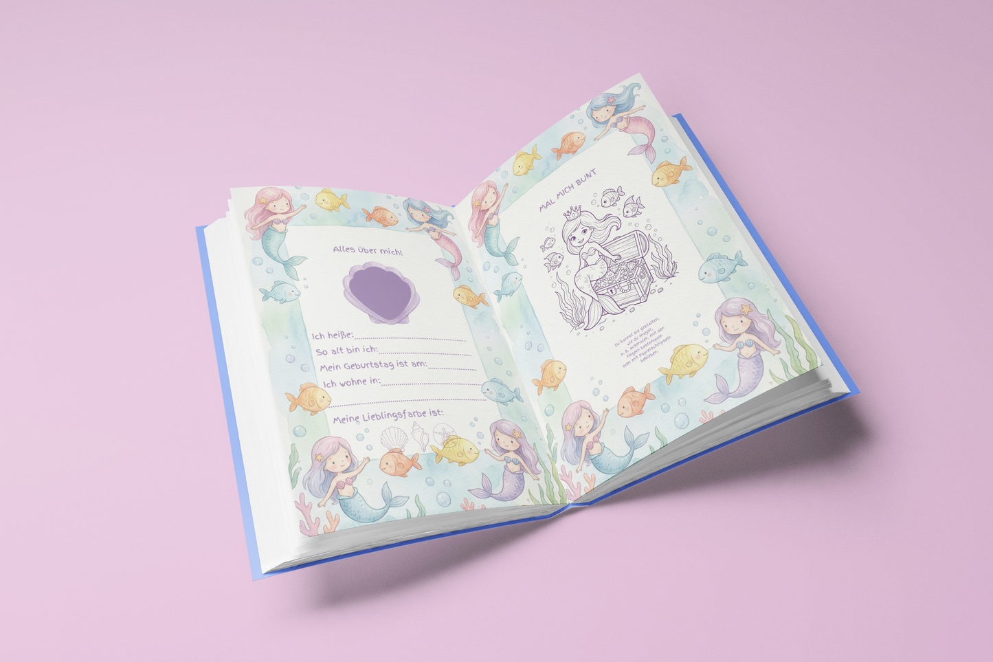 Meine Freunde – Meerjungfrau: Freundebuch für Kindergarten