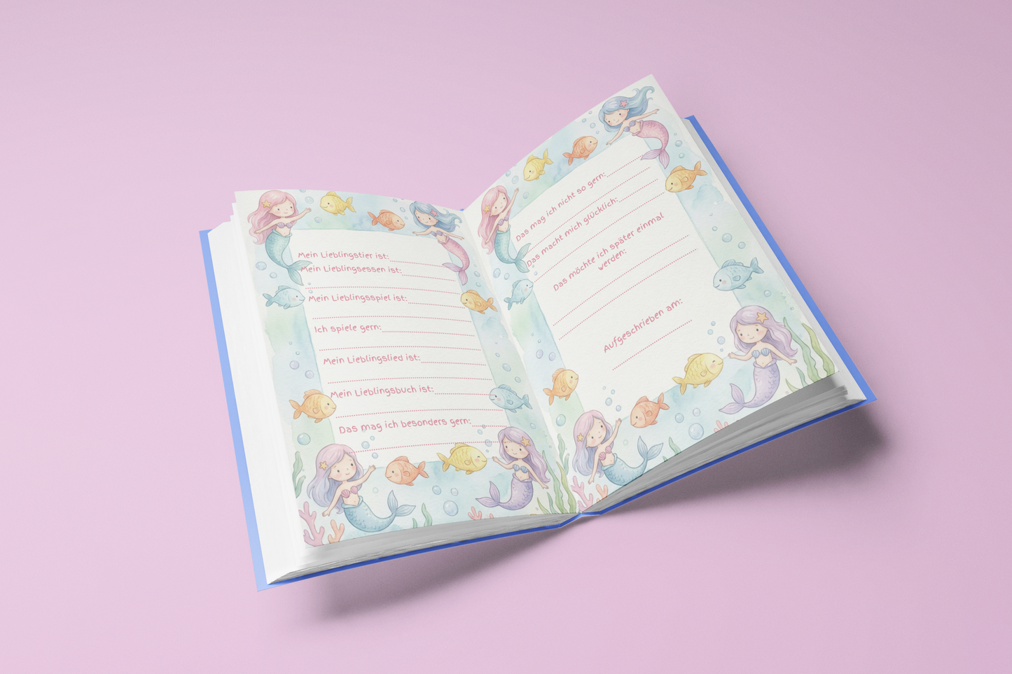 Meine Freunde – Meerjungfrau: Freundebuch für Kindergarten